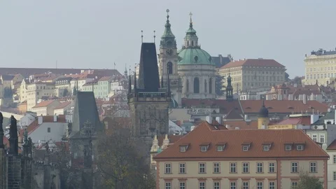 Prague Spires Old Town Stock Footage 82688225