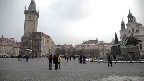Prague Staromestskaya area Stock Footage 69235764
