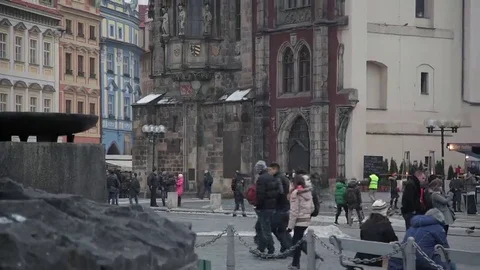 Prague Staromestskaya area Stock Footage 69235768