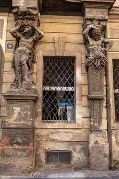 Prague Statues Stock Photos