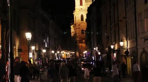 Prague Street 2 Video stock 12823906