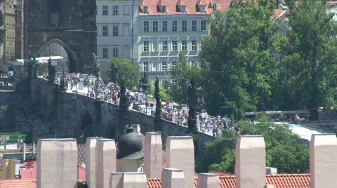 Prague summer scenery Stock Footage 486620