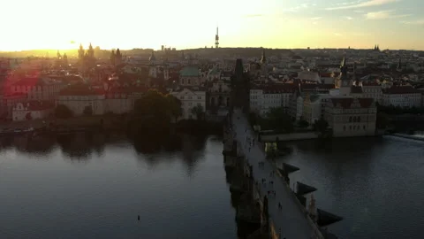 Prague sunrise Stock Footage 207765716