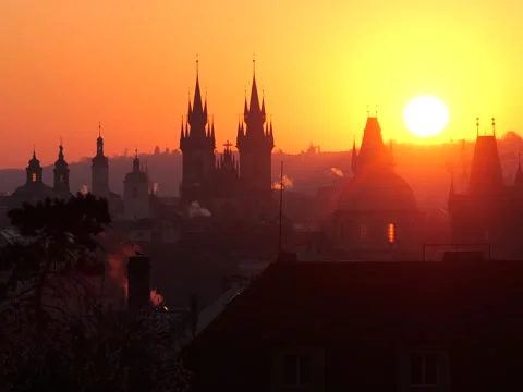 Prague Sunrise Vídeos de archivo 306759924