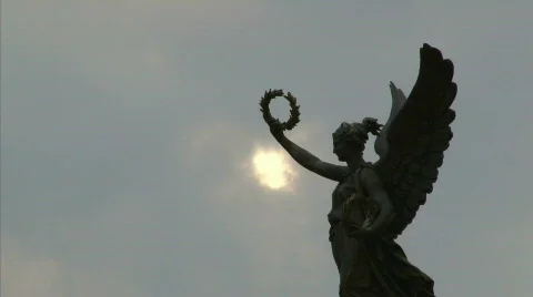 Prague sunset panorama Stock Footage 499581