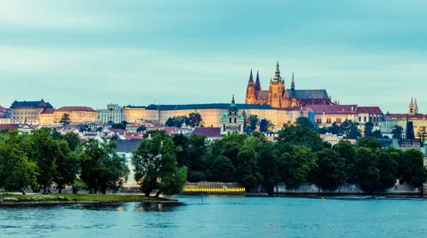 Prague time lapse Stock Footage 52192486