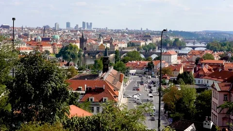 Prague Timelapse City Stock Footage 106512589