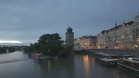 Prague Timelapse Stockbeeldmateriaal 20471186