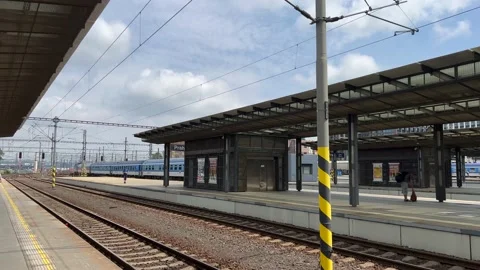 Prague Train Station Stock Footage 201344035