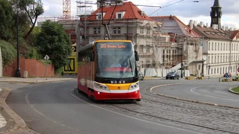 PRAGUE TRAM Stock Footage 141040004