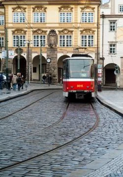 Prague tram Stock Photos