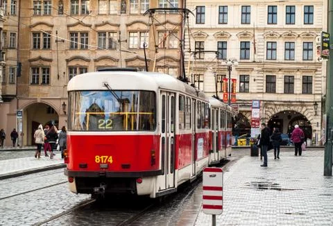 Prague tram Stock Photos