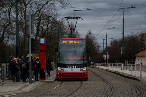 Prague tram Stock Photos