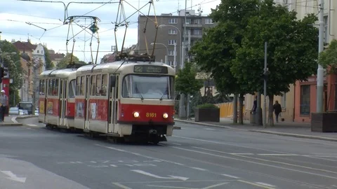 Prague Transit 02 Stock Footage 90058164