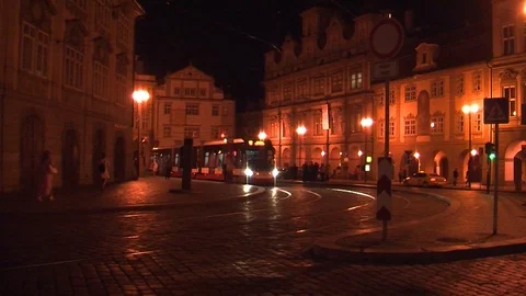 Prague Transit 07 Stock Footage 90058291
