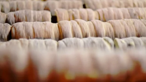 Prague trdelnik Video stock 120790313