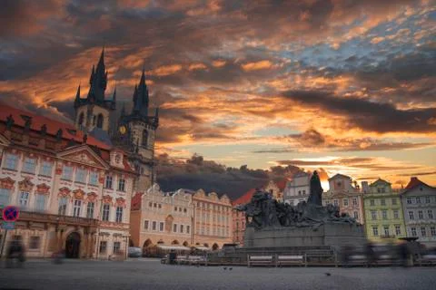 Prague under sunlight. Stock Photos