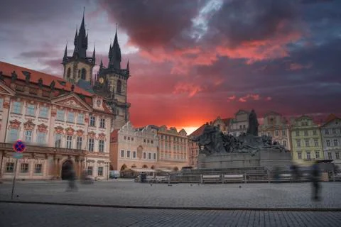 Prague under sunlight. Stock Photos