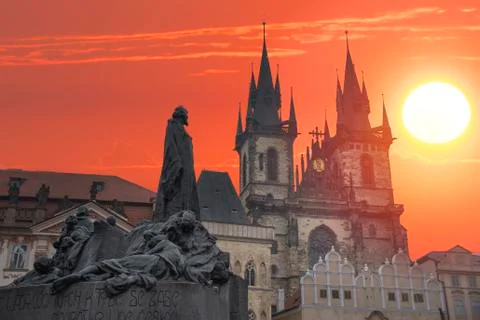 Prague under sunlight. Stock Photos