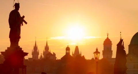 Prague under sunlight. Stock Photos