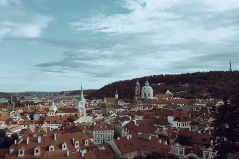 Prague view Stockfoto's