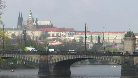 Prague. View of Prague Castle. Stock Footage 101083317