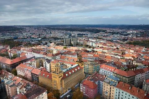 Prague viewed from above Stock Photos