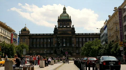 Prague Wenceslas Square 18 Stock Footage 773191