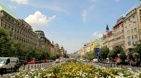 Prague Wenceslas Square 31 Video stock 773268