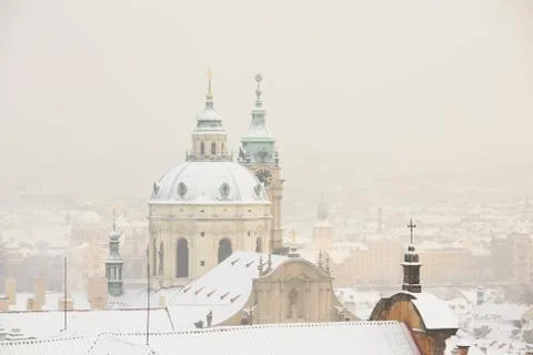 Prague winter Stock-Fotos