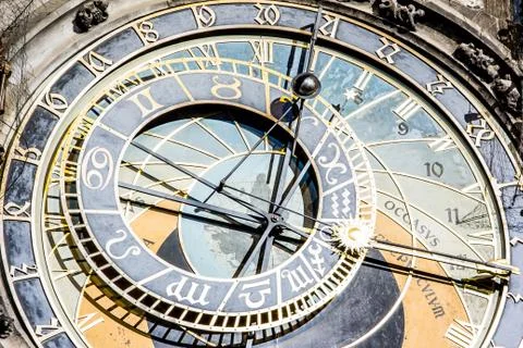 Prague's Astronomical Clock Foto stock