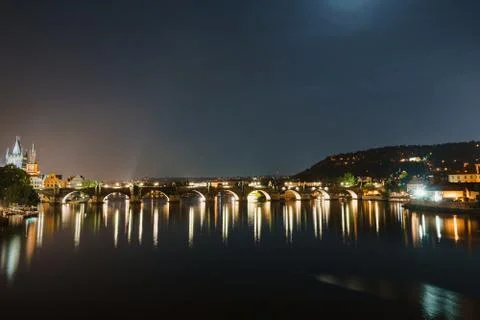Prague´s night Stock Photos