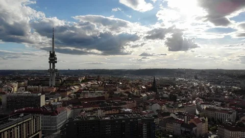 Prague's skyline Stock Footage 119779526