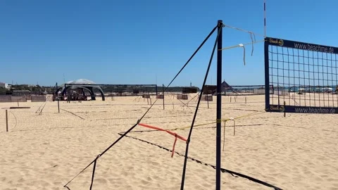 Praia da Rocha. Holiday beach at Portimão, Portugal Stock Footage 313685953
