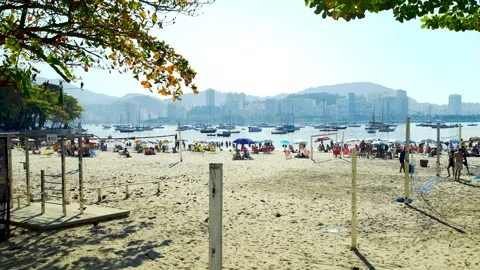 Praia da Urca Video stock 266865572