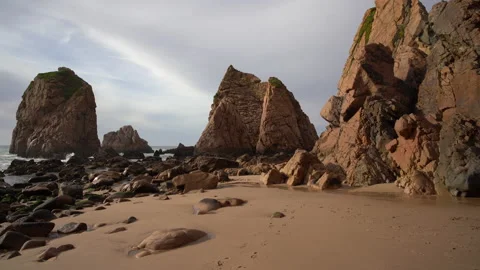 Praia Da Ursa Beach Video stock 208149755