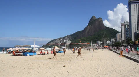 Praia de Ipanema Stock Footage 24632666