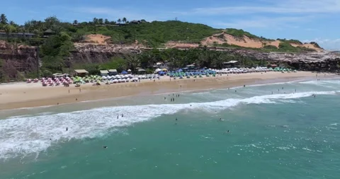 Praia do amor Beach with LUT Stock Footage 336401898