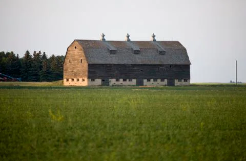 Prairie Barn Saskatchewan Stock-Fotos
