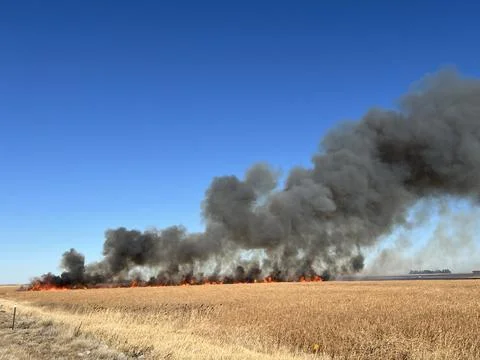 Prairie fire Stock Photos