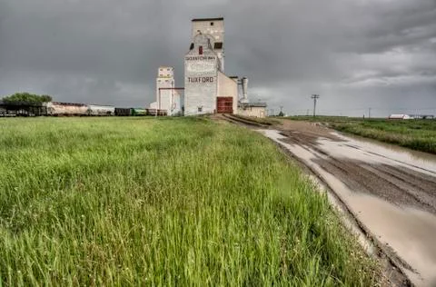 Prairie Grain Elevator Stock Photos