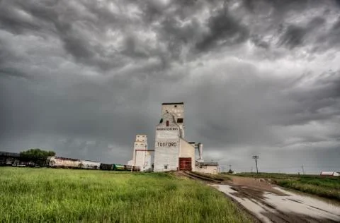 Prairie Grain Elevator Stock Photos
