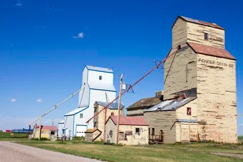 Prairie Grain Elevator Stockfoto's