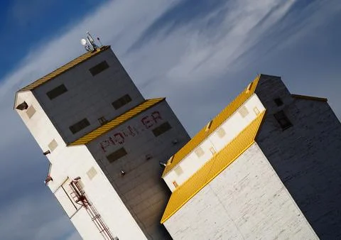 Prairie Grain Elevator Stock Photos