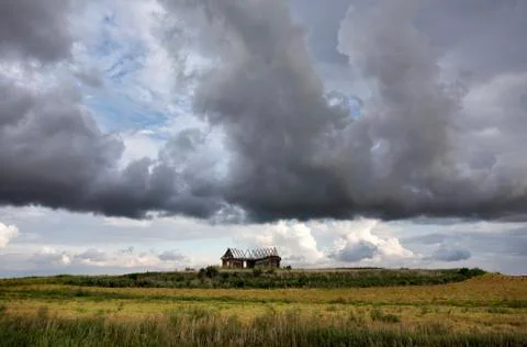 Prairie Scene Saskatchewan Stock Photos