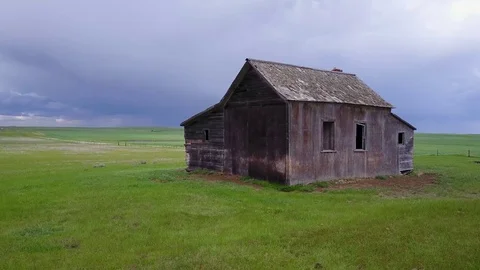 Prairie shack Stock Footage 77719358