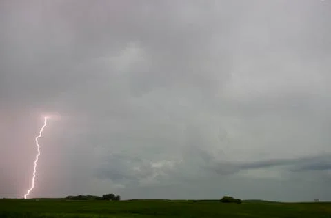 Prairie Storm Clouds Canada Stock Photos