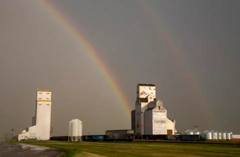 Prairie Storm Clouds Canada Stock Photos