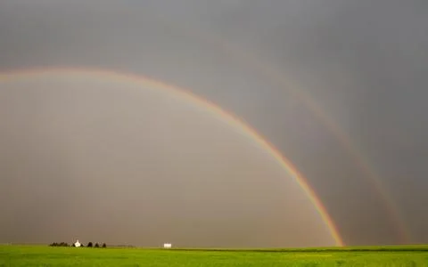 Prairie Storm Clouds Canada Stock Photos