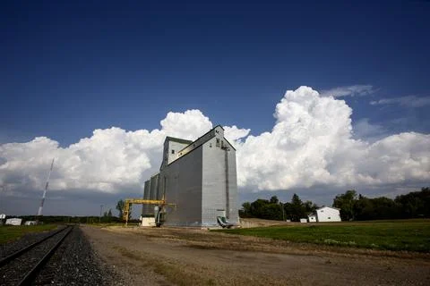 Prairie Storm Clouds Canada Stock Photos